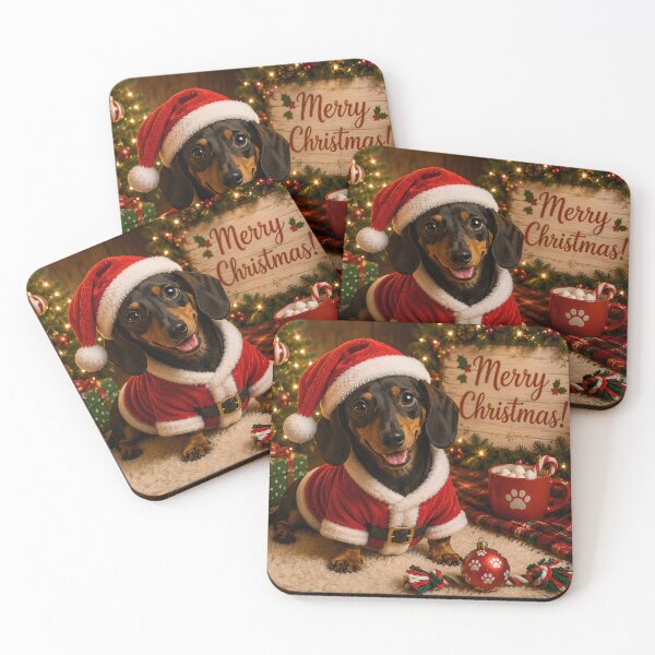 Item preview, A Very Merry Dachshund Christmas designed and sold by Stubblejumper Artworks.