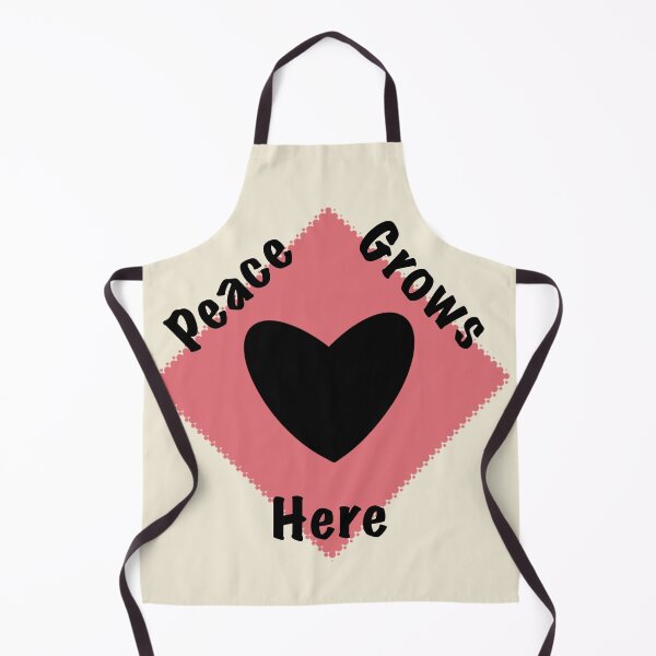 Item preview, Peace Grows Here - Simple Black Heart F1 designed and sold by StefanStudioArt.
