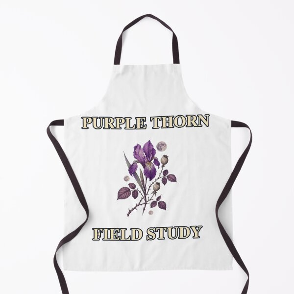 Item preview, Purple Thorn Field Study Botanical Graphic designed and sold by Freshloop Studio | Whimsical Vintage Art.