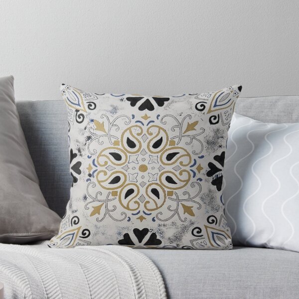 Item preview, Abstract design 3, black silver gold and blue designed and sold by LMT-art.