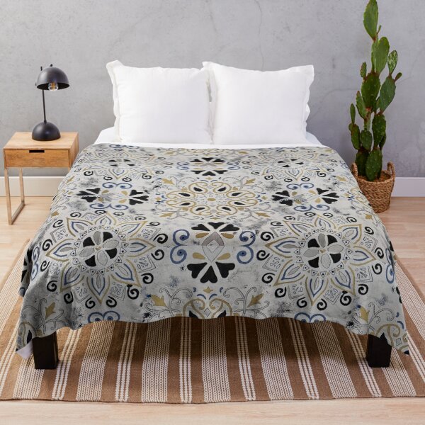 Item preview, Abstract design 3, black silver gold and blue designed and sold by LMT-art.