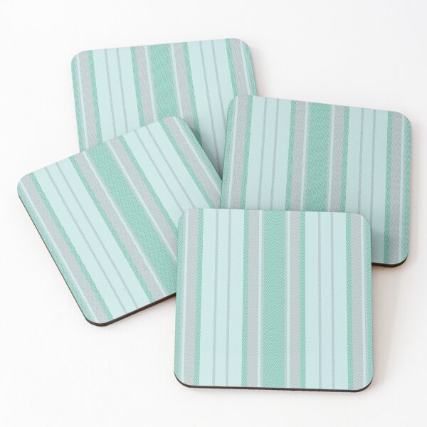 Item preview, Pastel Green & Gray Chevron Stripes designed and sold by KSimpson838.