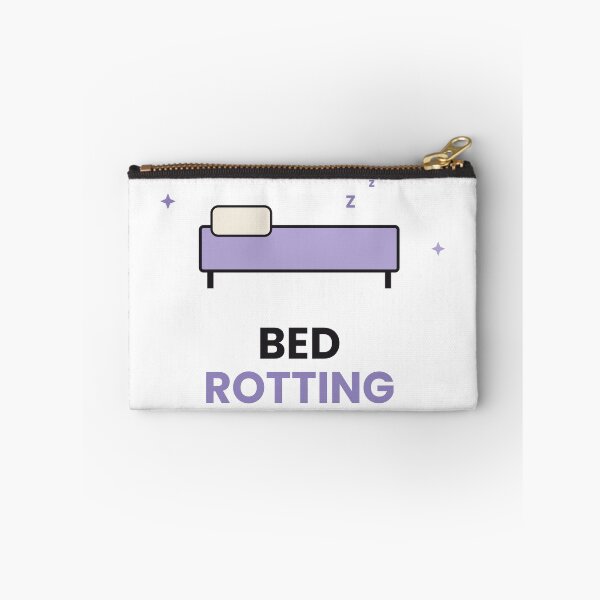 Item preview, Bed Rotting Funny Lazy Day Sticker designed and sold by QuirkyCartel.