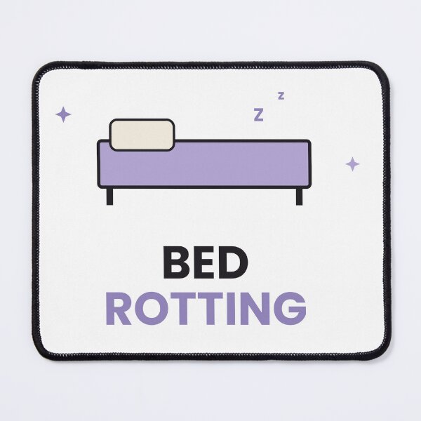 Item preview, Bed Rotting Funny Lazy Day Sticker designed and sold by QuirkyCartel.