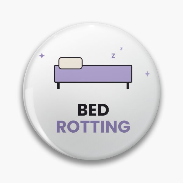 Item preview, Bed Rotting Funny Lazy Day Sticker designed and sold by QuirkyCartel.