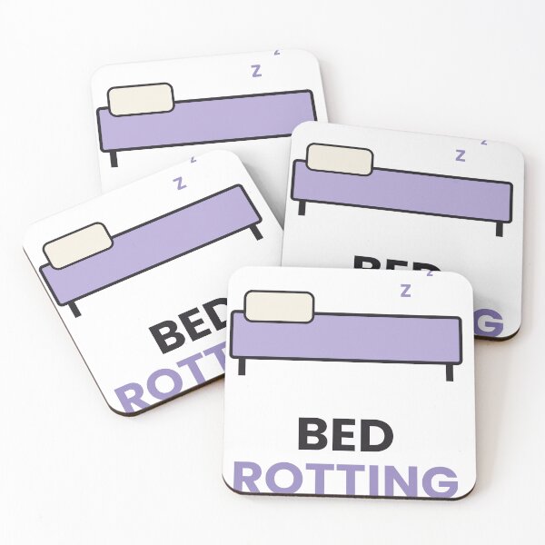 Item preview, Bed Rotting Funny Lazy Day Sticker designed and sold by QuirkyCartel.