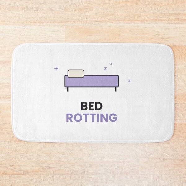 Item preview, Bed Rotting Funny Lazy Day Sticker designed and sold by QuirkyCartel.