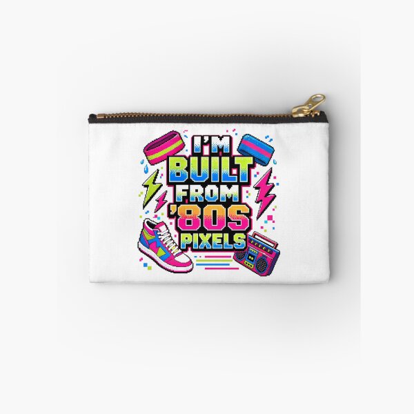 Item preview, I'm Built From 80s Pixels Neon Pop Culture designed and sold by PixelBlob.
