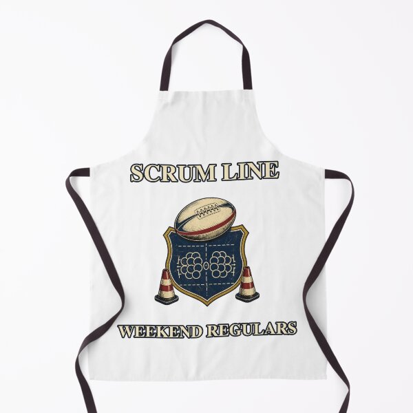 Item preview, Scrum Line Weekend Regulars Vintage Rugby Graphic designed and sold by Freshloop Studio | Whimsical Vintage Art.