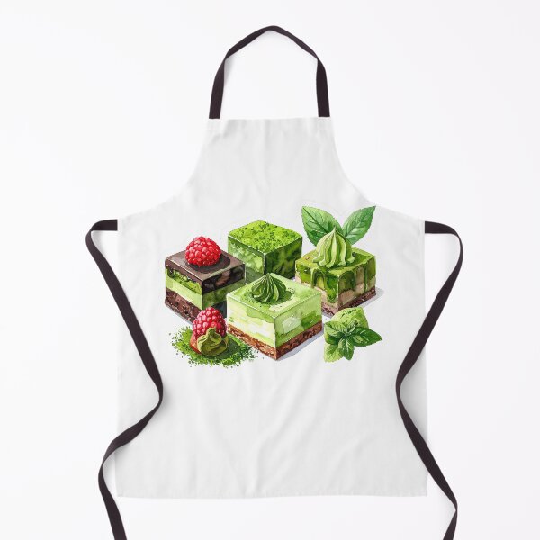 Item preview, Japanese Matcha Cake Watercolor Painting designed and sold by BetweenForms.