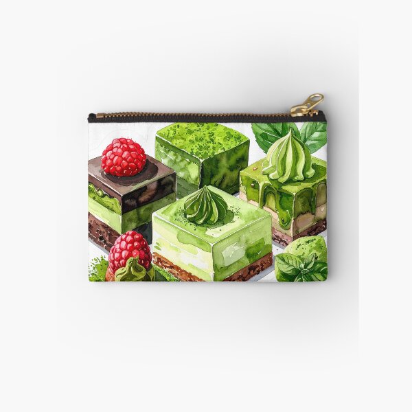 Item preview, Pintura en acuarela de pastel de matcha japonés designed and sold by BetweenForms.