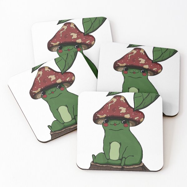 Item preview, Mushroom Frog on a stump designed and sold by PintoPrints.