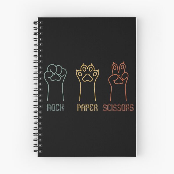 Item preview, Rock Paper Scissors Funny Cat Paw Vintage Retro designed and sold by TeNovaStudio ⭐⭐⭐⭐⭐.