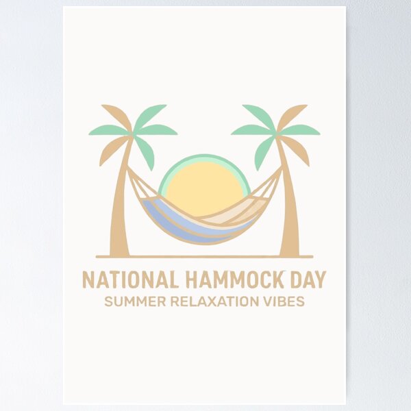 Item preview, National Hammock Day designed and sold by ViralVisionsCreating .