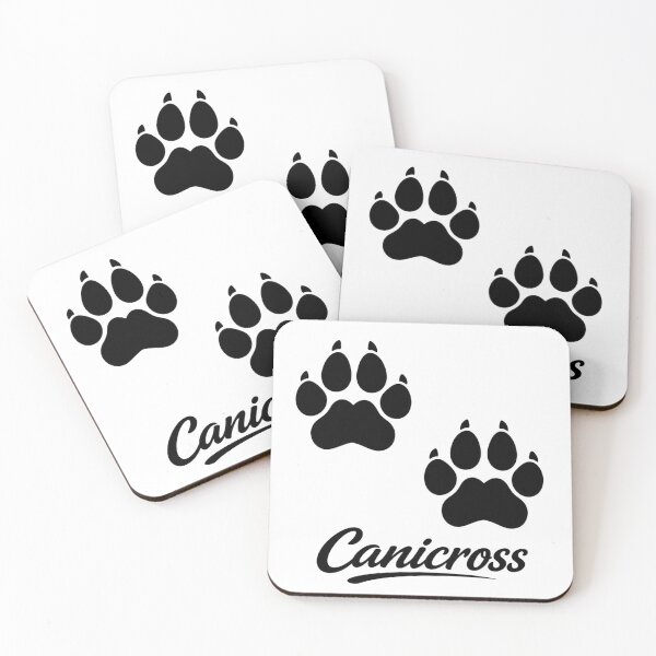 Item preview, Canicross – Double Dog Paw Prints designed and sold by OTSC.