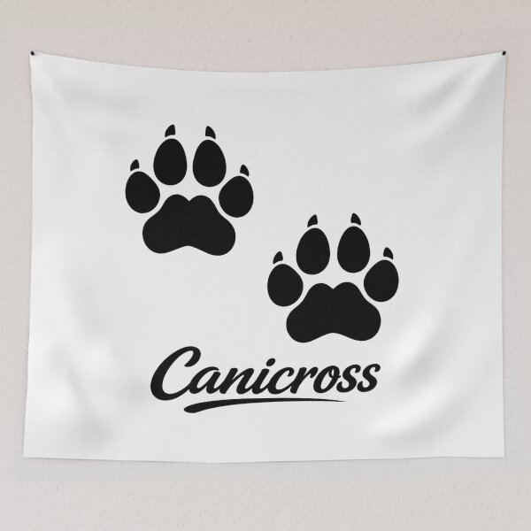 Item preview, Canicross – Double Dog Paw Prints designed and sold by OTSC.