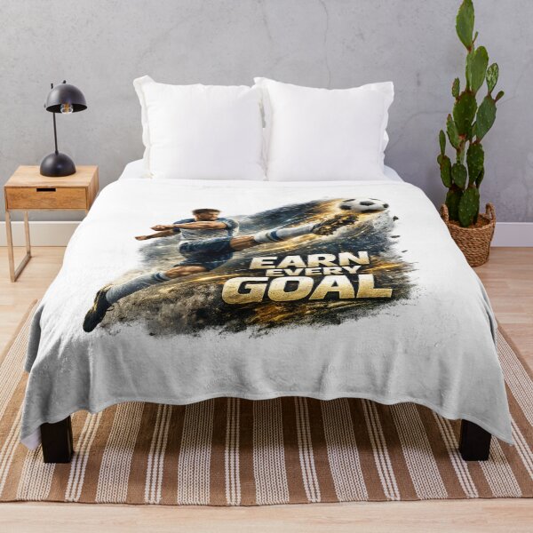 Item preview, Earn Every Goal Motivational Soccer Poster designed and sold by NovaMoodCo.