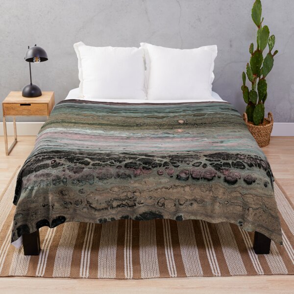 Item preview, Sediment Layers – Abstract Landscape in Muted Earth Tones designed and sold by BuckaBaby.