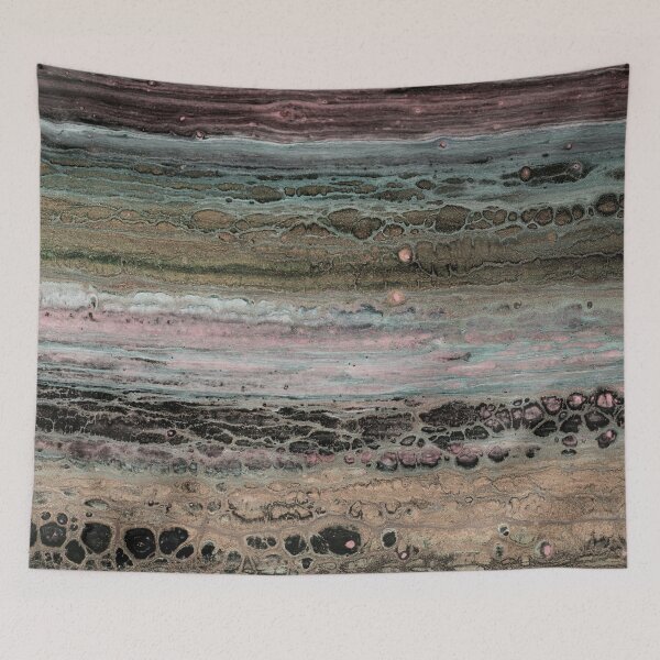 Item preview, Sediment Layers – Abstract Landscape in Muted Earth Tones designed and sold by BuckaBaby.