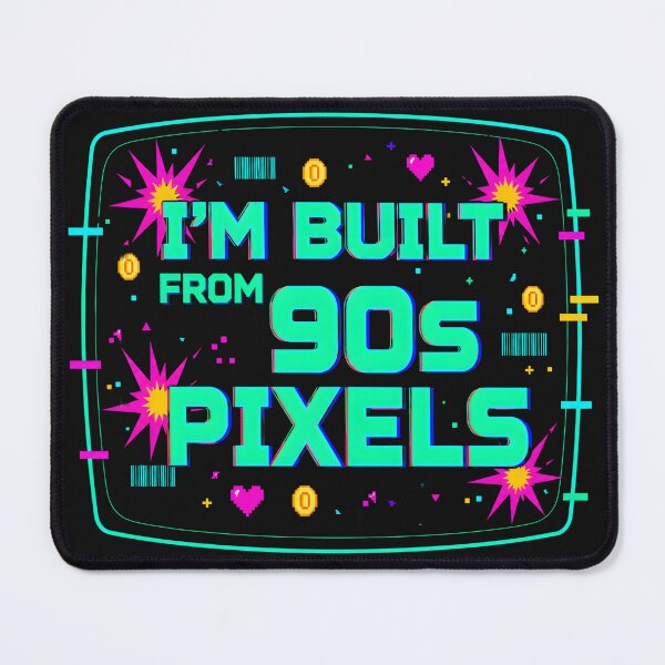 Item preview, I'm Built From 90s Pixels Retro Tech Humor designed and sold by PixelBlob.