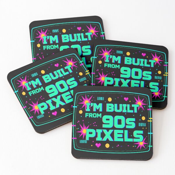 Item preview, I'm Built From 90s Pixels Retro Tech Humor designed and sold by PixelBlob.