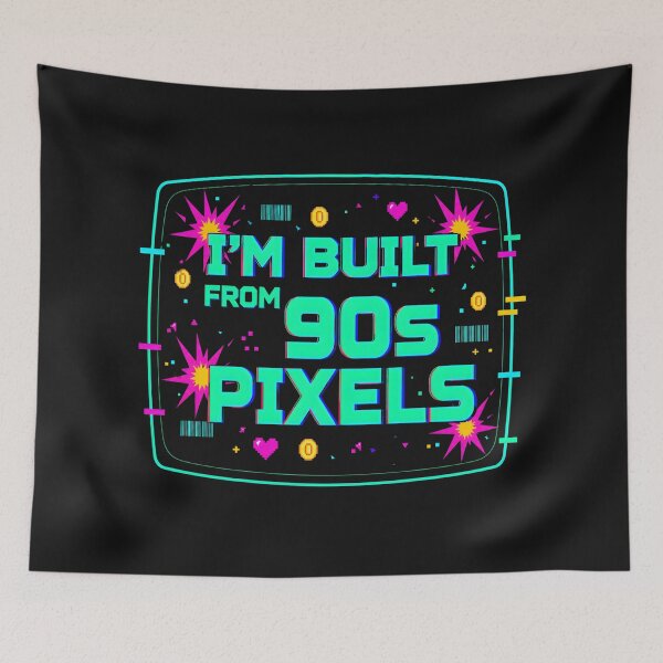 Item preview, I'm Built From 90s Pixels Retro Tech Humor designed and sold by PixelBlob.