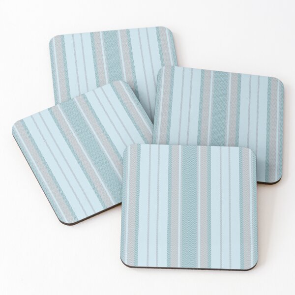 Item preview, Pastel Azure & Gray Chevron Stripes designed and sold by KSimpson838.