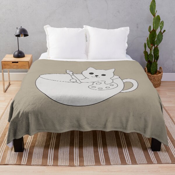 Item preview, Artist Cat Painting Inside a Coffee Cup designed and sold by LeshanArt.
