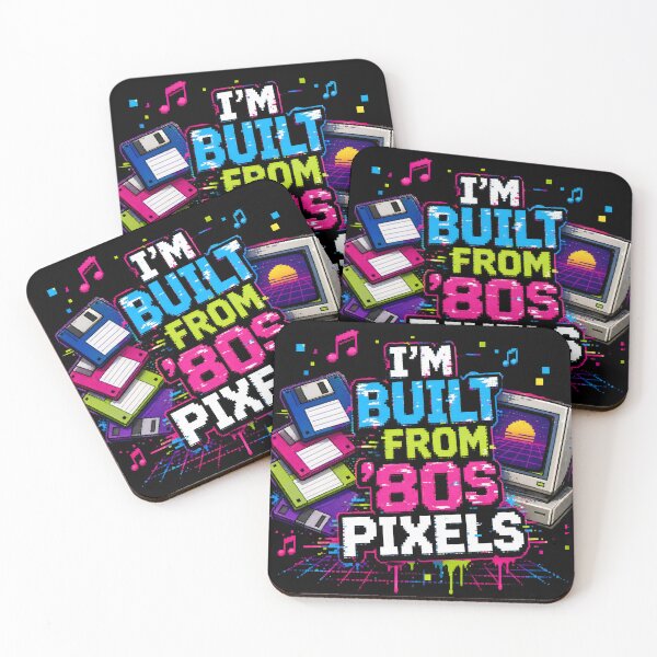 Item preview, I'm Built From 80s Pixels Retro Tech Humor designed and sold by PixelBlob.