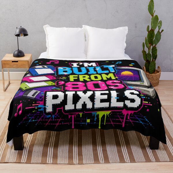 Item preview, I'm Built From 80s Pixels Retro Tech Humor designed and sold by PixelBlob.