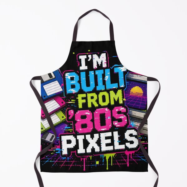 Item preview, I'm Built From 80s Pixels Retro Tech Humor designed and sold by PixelBlob.