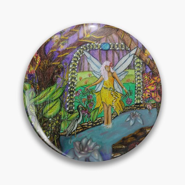 Item preview, Fairy at the Enchanted Waters designed and sold by LorieFossaArt.
