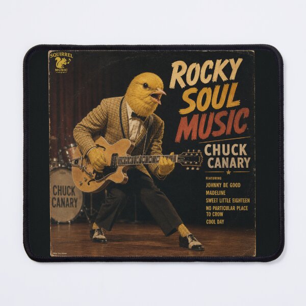 Item preview, Chuck Canary Rock and Roll Retro Album Parody designed and sold by MissTerryWoman.