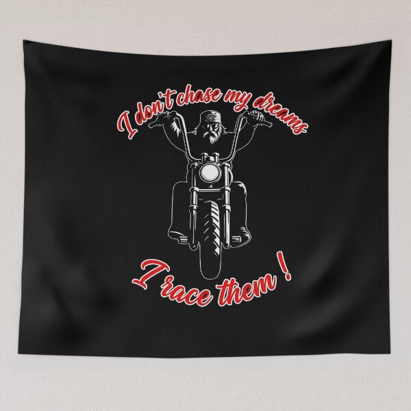 Item preview, I don't chase my dreams - I race them on my chopper bike designed and sold by TomVtX.