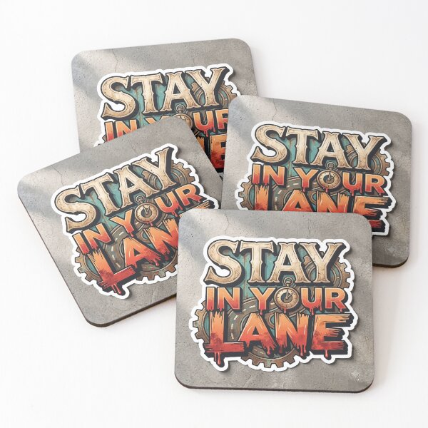 Item preview, Stay In Your Lane Motivational Vintage Gear Sticker designed and sold by MAStrends.