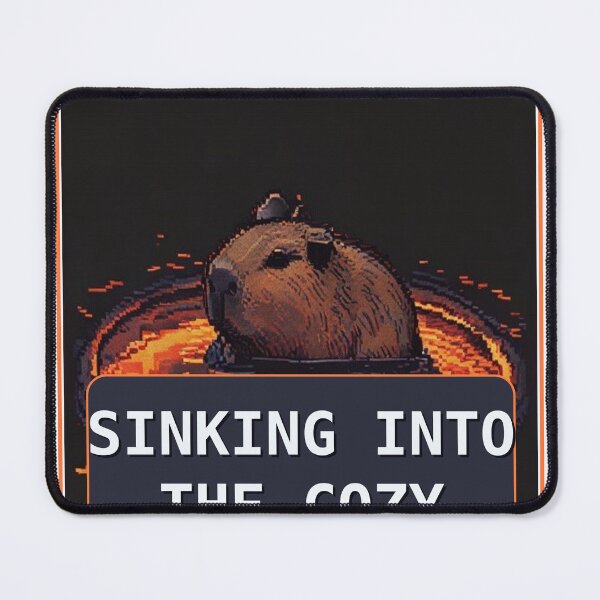 Item preview, Sinking Into The Cozy — Funny Pixel Art Cozy Gremlin Energy designed and sold by One More Run.