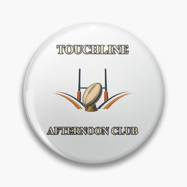 Item preview, Touchline Afternoon Club Retro Rugby Emblem designed and sold by Freshloop Studio | Whimsical Vintage Art.