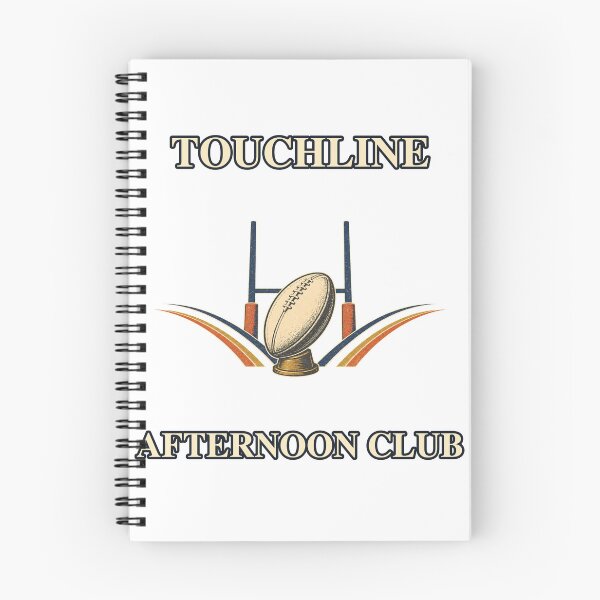 Item preview, Touchline Afternoon Club Retro Rugby Emblem designed and sold by Freshloop Studio | Whimsical Vintage Art.