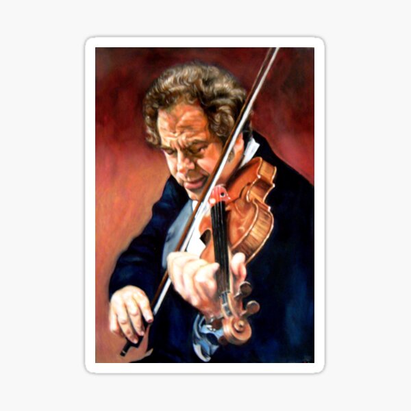 portrait of Itzhak Perlman Sticker