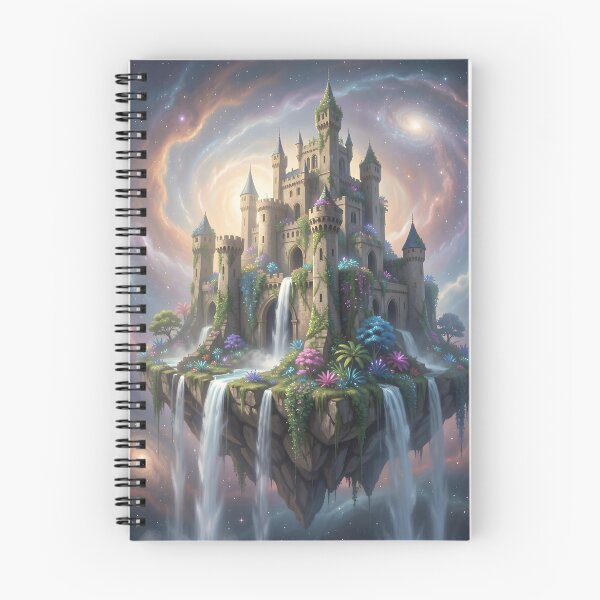 Item preview, Ancient Castle – Floating Island Nebula Fantasy Art designed and sold by LittleBigGifts.