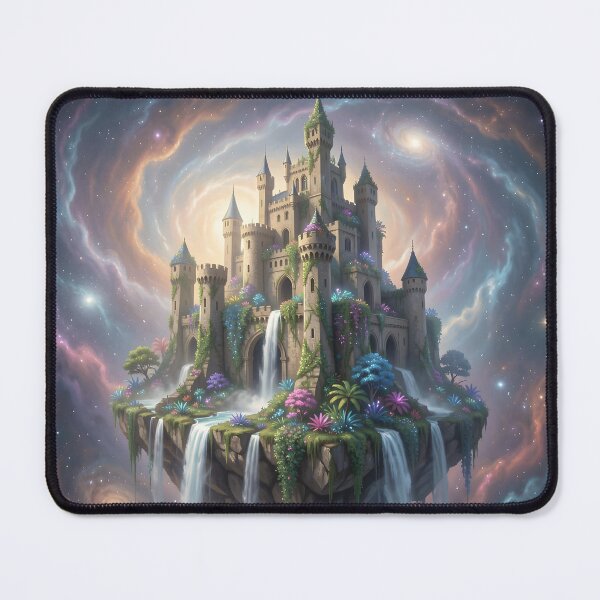 Item preview, Ancient Castle – Floating Island Nebula Fantasy Art designed and sold by LittleBigGifts.