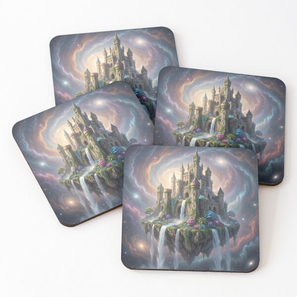 Item preview, Ancient Castle – Floating Island Nebula Fantasy Art designed and sold by LittleBigGifts.