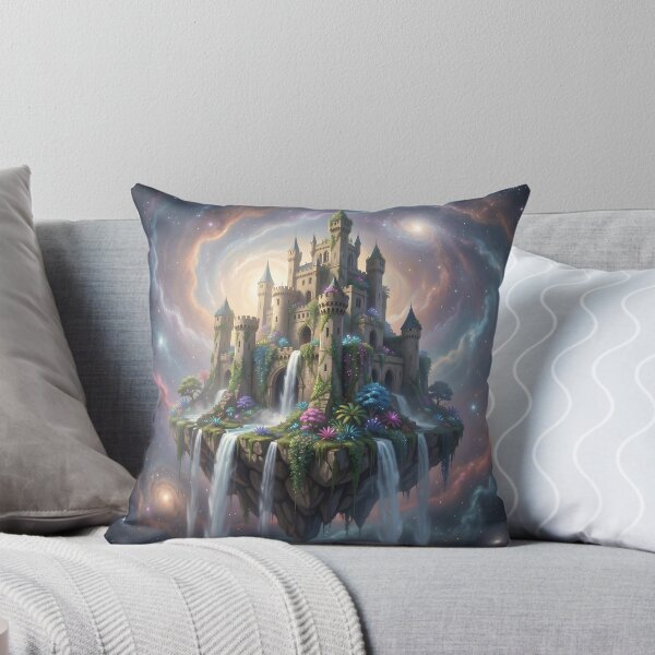 Item preview, Ancient Castle – Floating Island Nebula Fantasy Art designed and sold by LittleBigGifts.