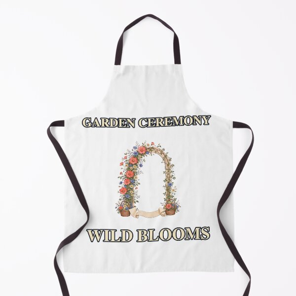 Item preview, Garden Ceremony Wild Blooms Wedding Emblem designed and sold by Freshloop Studio | Whimsical Vintage Art.