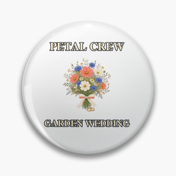 Aperçu de l'œuvre Petal Crew Garden Wedding Wildflower Graphic créée et vendue par Freshloop Studio | Whimsical Vintage Art.