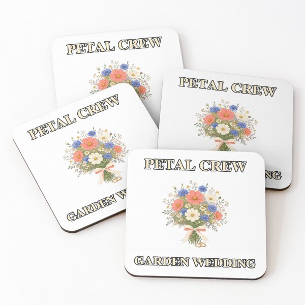 Aperçu de l'œuvre Petal Crew Garden Wedding Wildflower Graphic créée et vendue par Freshloop Studio | Whimsical Vintage Art.