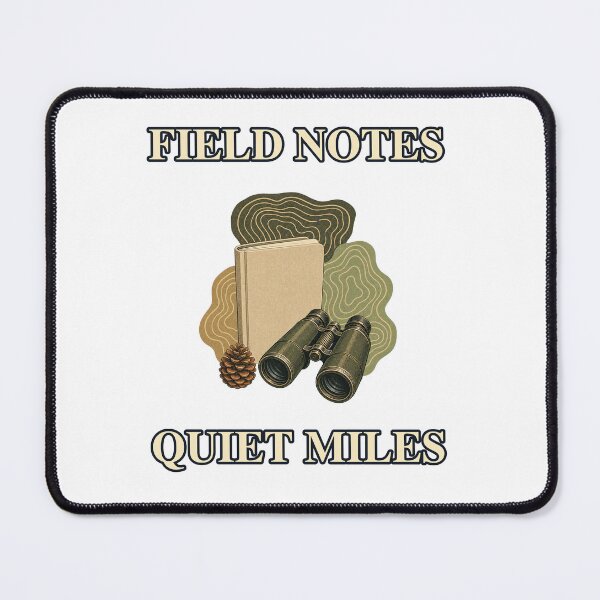 Item preview, Field Notes Quiet Miles Vintage Outdoor Emblem designed and sold by Freshloop Studio | Whimsical Vintage Art.