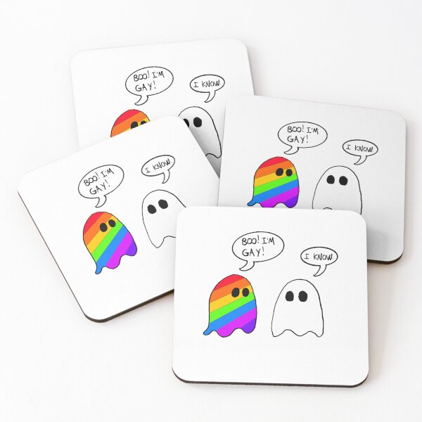Item preview, Boo I’m Gay Funny Pride Halloween Ghost Shirt designed and sold by FourtySeventhDraft.