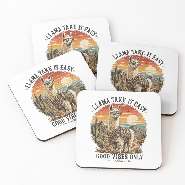 Item preview, Llama Take It Easy Good Vibes Only designed and sold by TSshirtShoppe.