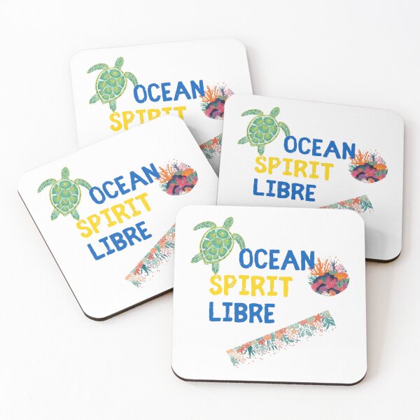 Item preview, Ocean Spirit Libre — Sea Turtle & Coral Reef Design designed and sold by JolususaStore.